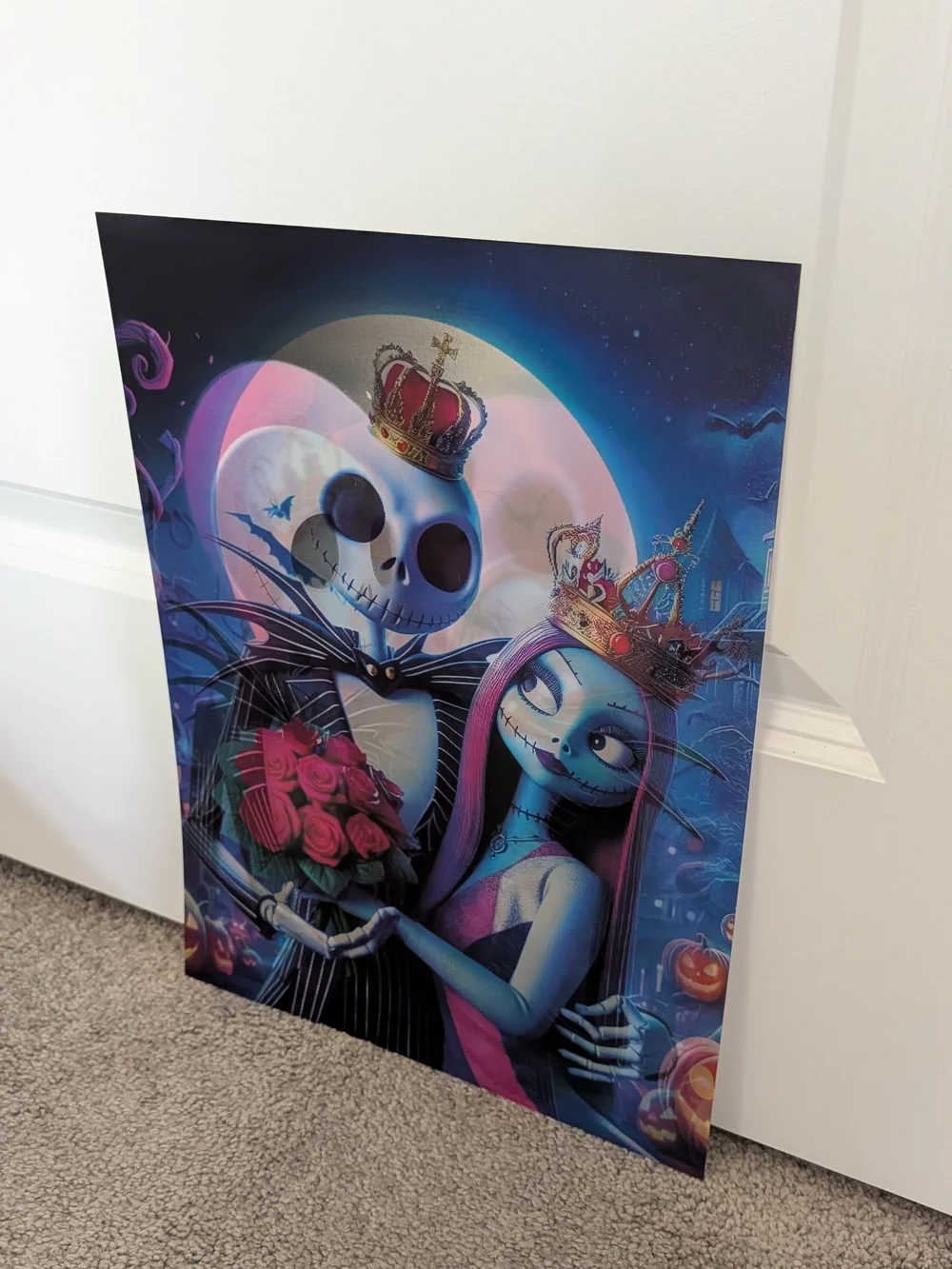 Jack & Sally 3D Lenticular Poster 12x16 Changing Image Wall Art